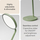 Lumie Task - 10,000 Lux Adjustable Bright Light Therapy Desk Lamp for Mood and Energy Boost and Winter Blues Relief