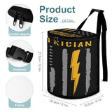 generic Electrician Usa Flag America Electrician Car Trash Can