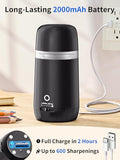 Electric Pencil Sharpener - Hands-Free Operation, 3 Sharpness Modes, 3-Second Sharpening