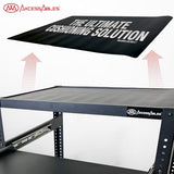 AxcessAbles Computer Cart on Wheels 400LB Capacity, Metal AV Equipment Utility Workstation