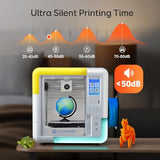 3D Printer for Kids & Beginners, AI-Powered Fully Assembled 3D Printer with Up to 400mm/s Speed, Auto Leveling, X-Maker AI+