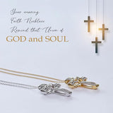 Infinity Cross Diamond Pendant Necklace for Women & Men