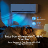 TURBRO 18,000 BTU Ductless Mini Split Inverter AC with Heat Pump 23 SEER2