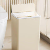 BXFIRS Household Smart Trash Cans are Automatic in The Kitchen Bedroom Bathroom ABS Garbage bin(OneColor)