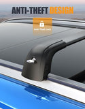 KINGGERI 300LBS Lockable Roof Rack Cross Bars Compatible with KIA Sportage SX & SX Prestige 2016 2017 2018 2019 2020 2021 2022 2023 2024 2025 2026 with Flush Side Rails,Anti-Theft Aluminum Roof Rails