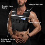ExtreSpo Adjustable Weighted Vest for Men Women, 40lb Rucking Weight Vests Adjustable for Running, Training Workout, Jogging, Walking