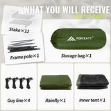 Forceatt Tent 3 Person Camping Tent, Waterproof and Windproof 3-4 Seasons Ultralight Backpack Tent, can be Installed Immediately, Suitable for Hiking, Camping, Outdoor…