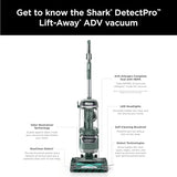Shark Detect Pro Lift-Away ADV Bagless Upright Vacuum with DuoClean Detect, HEPA Filter, Anti-Allergen, Powerful Suction, and Odor Neutralizer Technology, Evergreen, LA802