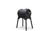Boom Outdoor BBQ Charcoal Grill, Black Steel, Backyard Barbecue Cooking