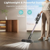 Candy Cordless Vacuum Cleaner,45Mins Vacuum Cleaners for Home,Stick Vacuum,Strong Suction,Removeable Battery,Anti-Tangle,One Click Clean,Lightweight