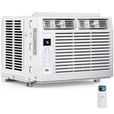 Electactic Window Air Conditioner 6,000 BTU, Window Type AC Unit with Cooling, Dry Mode, 4 Fan Speeds, 24-H Timer, Sleep Mode, Cooling for 250sq.ft Bedroom, Living Room, Office
