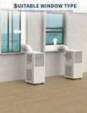 8,000 BTU Portable Air Conditioners, 4 in-1 Portable AC Unit for Room Up to 350 Sq.Ft, Energy Efficient Quiet Air Conditioner with Cool, Fan, Dehumidifier, Remote Control, 24H Timer, Bedroom, Office
