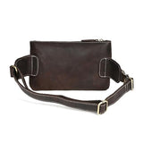 Men's Vintage Leather Multi layered Waist Bag with Large Capacity Multiple Layers(Style1)
