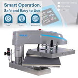Double Station Swing Away Heat Press with LCD Digital Control, Air Compressor Powered