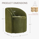KISLOT Upholstered Dining Chairs with Casters