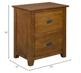 Pemberly Row 2-Drawer Wood File Cabinet