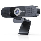C980 PRO 3-in-1 4K Webcam with Microphone and Speaker, 60°-98° Wide Angle Webcam w/ 4 Noise Cancel Mics, 2 Speakers, Fixed Focus