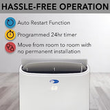 Whynter 14,000 White ARC-147WF (10,000 BTU SACC) Dual Hose Cooling Portable Air Conditioner, Dehumidifier, and Fan with Remote Control and HEPA filter, up to 500 sq ft