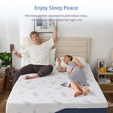 EGOHOME Plush King Size Mattress 14 Inch Memory Foam Mattresses Bed in a Box with Gel Foam and Removeable Fiberglass Free Cover for Cool Sleep and Back Pain Relief, CertiPUR-US Certified