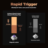 Keychron K8 HE TKL Hall Effect Wireless Mechanical Keyboard, Magnetic Hot-Swappable Switches