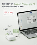 NIIMBOT B1 Label Maker Machine, Thermal Label Printer Easy to Use for Office, Home, Business, Came with 3 Roll Labels(Green)