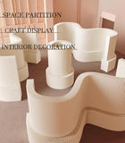 Modern Room Divider – Folding Privacy Screen & Decorative Partition with Shelves