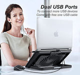 Laptop Cooling Pad, Laptop Cooler Stand with 7 Height Adjustable
