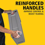 Rubbermaid Commercial Products Slim Jim Plastic Rectangular Trash/Garbage Can with Venting Channels 23 Gallon Gray