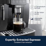 De'Longhi Magnifica Start Automatic Espresso Machine, Milk Frother, Black