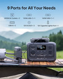 BLUETTI Solar Generator Elite 30 V2 with 60W Solar Panel (Ships Separately), 288Wh LiFePO4 Portable Power Station, 600W AC Outlets (1500W Power Lifting), for Camping, Home Use, Emergency