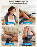 COMFIER FSA Eligible HSA Shiatsu Neck Massager with Graphene Heat, Cordless Neck and Shoulder Massager for Pain Relief Deep Tissue
