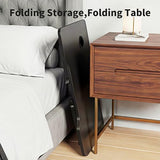 Lap Desk for Adults - Portable Foldable Bed Desk Tray Table Laptop Stand with Storage Drawer/Cup Holder