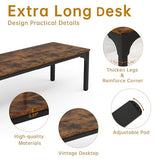 13FT Conference Table, Super Sturdy Large Rectangle Meeting Seminar Table for 16 Person