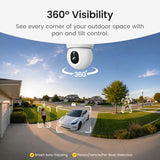 aosu D1 Max, 4-Cam Kit, 4K Solar Security Cameras System Wireless Outdoor