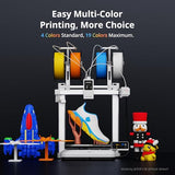 ANYCUBIC Kobra X 3D Printer, Native 4-Color, Up 19-Color with 4 ACE 2 Pro