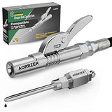 AORRZER Grease Gun Needle Tip & Grease Gun Coupler Set,Upgrade Narrow Needle Dispenser for Grease Gun, Grease Zerk Fittings Compatible with All Grease Guns 1/8" NPT Threads