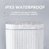 ELPHECO Bathroom Trash can Motion Sensor, Automatic Garbage can, Slim Plastic Smart Trash Bin with Lid
