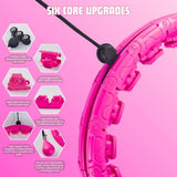 Infinity Hoop for Adults Weight Loss - 2 in 1 Adjustable Weighted Hula Hoop Plus Size with 28 Detachable Links, Massage & Exercise Hula Hoop for Smart Fitness Workout