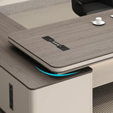 LSIGHTUS 71" Wood Large Modern Executive Office Desk, Modern