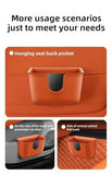 AOWIS Car Trash Can Storage Pockets - 100% Leak-Proof Organizer,Car Seat Back and Door Hanging Storage,Two Levels Above and Below (Black)