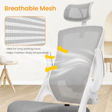 NEO Chair Ergonomic Office Desk Chair High Back Computer Gaming Mesh Chair with Comfy Task (Grey)