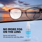 Ordilend Glasses Cleaner, Glasses Cleaning Kit with Eyeglass Cleaner Spray, Eyeglass Lens Cleaner, Microfiber Cleaning Cloth,Portable Eyeglass Repair Kit with Screws, Safe for All Lens(White)