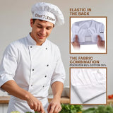 Personalized BBQ Chef Hat with Custom Name, Adjustable for Men - Ideal Gift for Father's Day & Birthdays