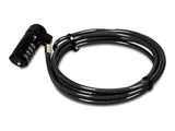 Port Designs Security Cable Combination Lock Laptops, Desktops, Monitors Other Devices, Black