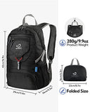 WATERFLY Small Lightweight Packable Backpack: 20l Ultra Light Foldable Travel Hiking Camping Daypack Day Pack for Man Woman