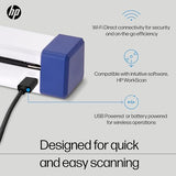 Portable Document Scanner | Compact, Portable, Wireless, 1-Sided Simplex Digital Scanner for Home & Office
