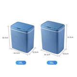 BXFIRS Intelligent Sensing Garbage Bin Household Kitchen Living Room ABS Contactless Trash Can(OneColor,18.5 * 26.5 * 33.5cm)