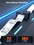 Bluetooth Thermal Label Printer, 130B Wireless 4x6 Shipping Label Printer for Shipping Packages