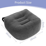 HOMBYS Extra Thick Chair Cushions for Office,6 in Breathable Adult Booster Seat for Car, Black