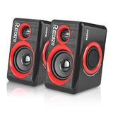 Computer Speakers, 2.0 CH PC Speakers with Surround Sound, USB Wired Laptop Speakers with Deep Bass for Desktop